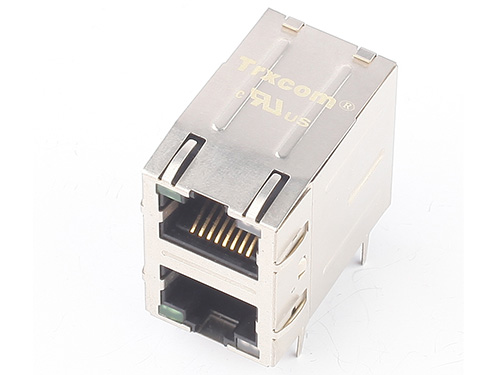 2x1 Ports 1000M RJ45 Connector TRJG17561AGNL