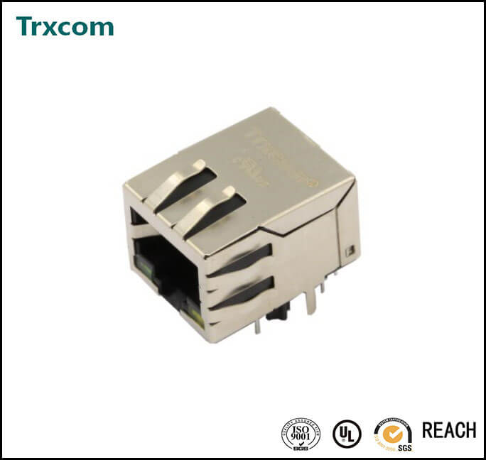 10/100M Tab Down 21.30mm RJ45 Connector TRJ0006GENL