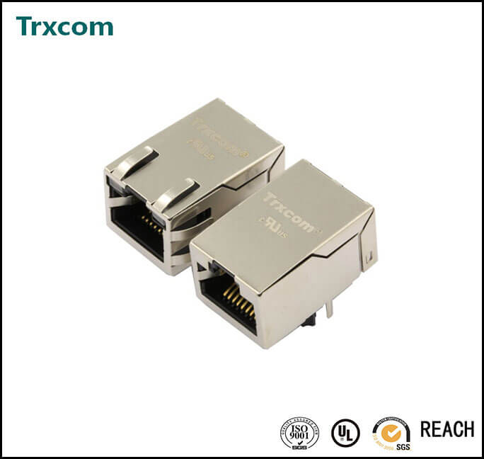 10/100M Tab Down 21.25mm RJ45 Integrated TRJ0012GFNL