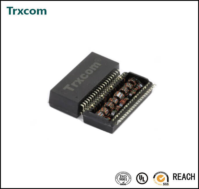 1000Base-T dual ports 48Pins Lan transformer TRC5014NL