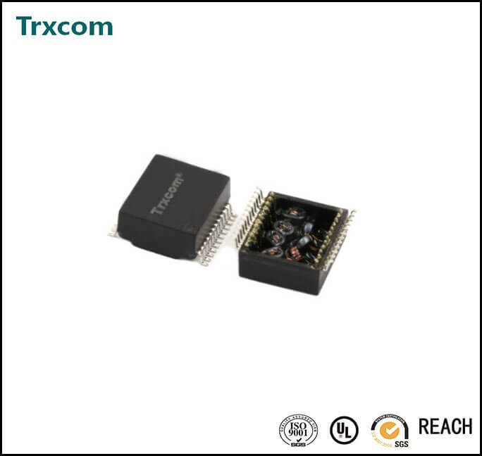 10/100M SMD Dual port Lan transformer TRC1294NL