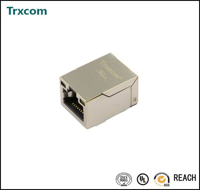 10/100M SMT Surface RJ45 WIth POE TRJ19205DNL